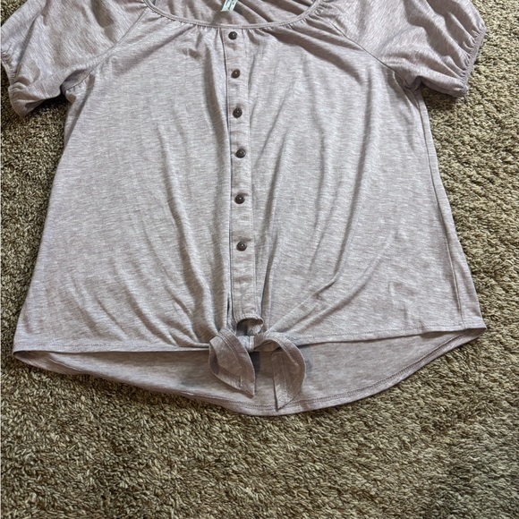PerSeption Concept Gray Short Sleeve Button Down Shirt - Picture 1 of 4